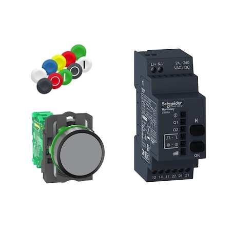 Wireless Push Button Kit, Flush, Momentary Action, Not Applicable Release, Non-Illuminated MPN:XB5RFA02