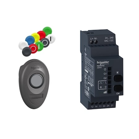 Wireless Push Button Kit, Flush, Momentary Action, Not Applicable Release, Non-Illuminated MPN:XB5RMA04