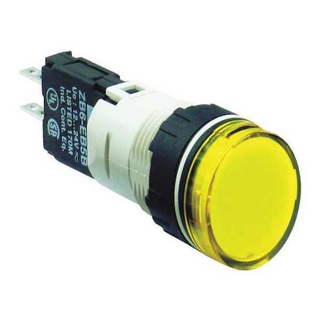 Pilot Light Complete, LED, Yellow MPN:XB6AV5BB