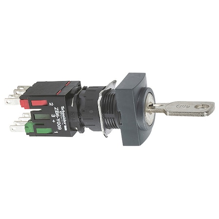 SelectorSwitch, Keyed, Non-Illum, 2Pos, 16mm MPN:XB6DGC5B