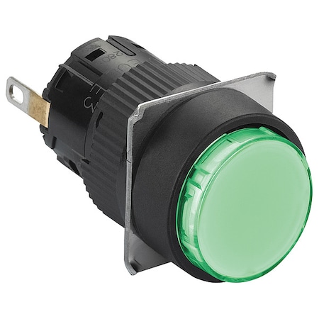 Pilot Light, 24VDC, Green, LED Lamp MPN:XB6EAV3BP