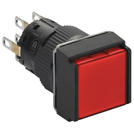 Illuminated Push Button, 16 mm, DPDT, Red MPN:XB6ECW4B2P