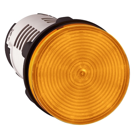 Monolithic pilot light, Harmony XB7, plastic, orange, 22mm, integral LED, 230.240V AC MPN:XB7EV08MP