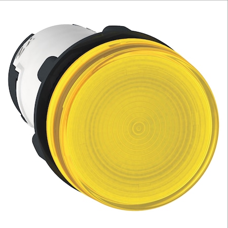 Pilot light, Harmony XB7, round yellow, 22mm, bulb BA9s, screw clamp terminals, 230V MPN:XB7EV75P