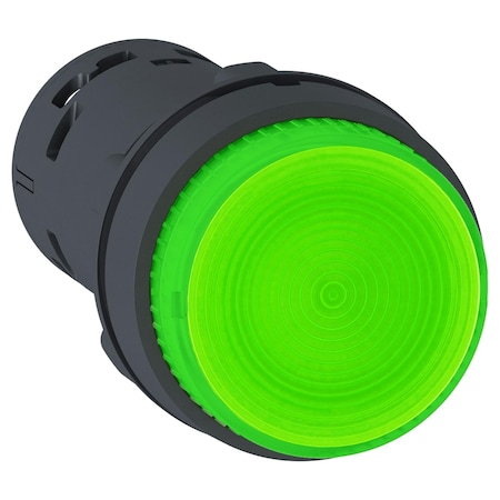Illuminated push button, Harmony XB7, green projecting, 22mm, integral LED, push and push to release, 1NO, 24V AC MPN:XB7NJ03B1