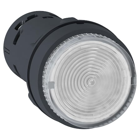 Monolithic illuminated push button, Harmony XB7, plastic, clear, 22mm, integral LED, spring return, 24V AC DC, 1NO MPN:XB7NW37B1