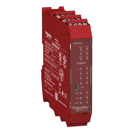 Controller, Modicon MCM, 8 inputs 2 outputs, monitors expansion modules, screw MPN:XPSMCMCP0802