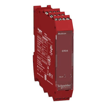 Expansion module, Modicon MCM, 4 safety relay outputs, screw MPN:XPSMCMER0004
