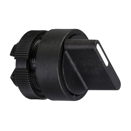 Selector switch, Harmony XAC, plastic, black handle, 22mm, 3 positions, unmarked MPN:ZA2BD5