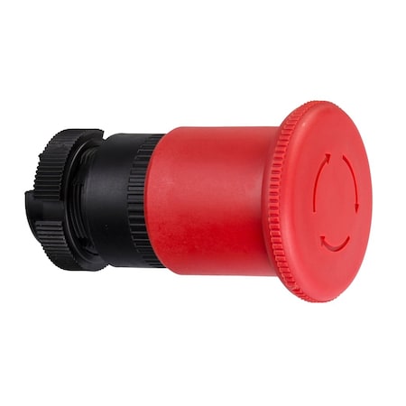 Head for emergency switching off push button, Harmony XAC, red mushroom 40mm, latching turn to release, unmarked MPN:ZA2BS844