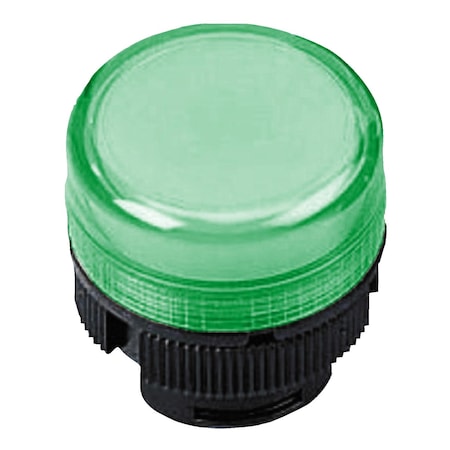 Head for pilot light, Harmony XAC, for incandescent bulb, plastic, green cap, 22mm MPN:ZA2BV03