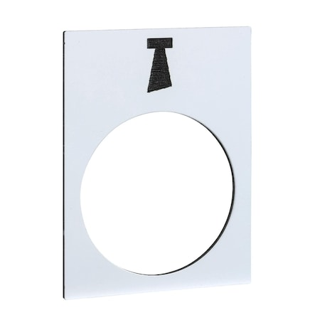 Legend - 30 x 40 mm - white - klaxon MPN:ZB2BY4932