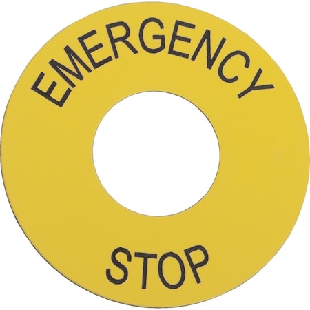 Marked legend, Harmony XAC, legend, 22mm, 60mm, emergency stop MPN:ZB2BY9330