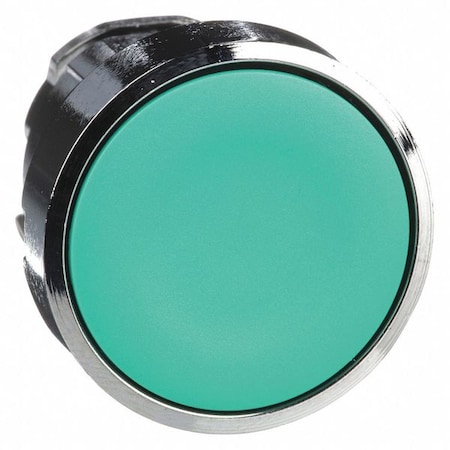 Push Button Operator, Flush, Momentary Action, Not Applicable Release, Non-Illuminated, Green MPN:ZB4BA3