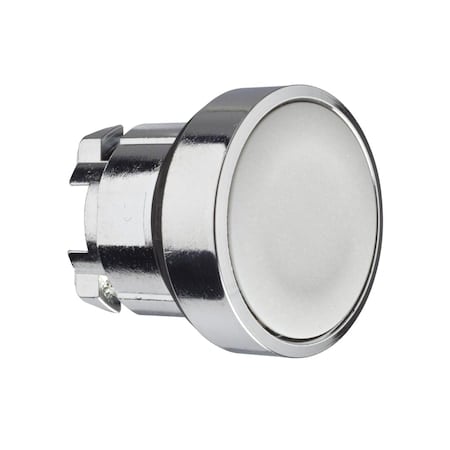 Head for non illuminated push button, Harmony XB4, grey flush push button 22mm spring return unmarked MPN:ZB4BA8