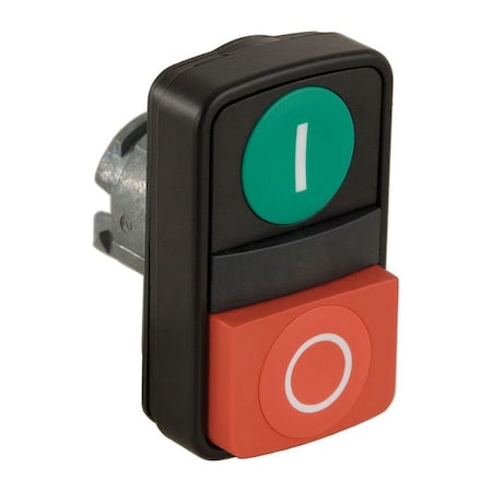 Push Button Operator, Flush, Momentary Action, Not Applicable Release, Non-Illuminated, Green; Red MPN:ZB4BL73417