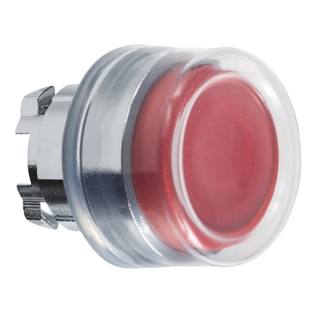 Head for non illuminated push button, Harmony XB4, metal, projecting, red, 22mm, spring return, booted, unmarked MPN:ZB4BP4