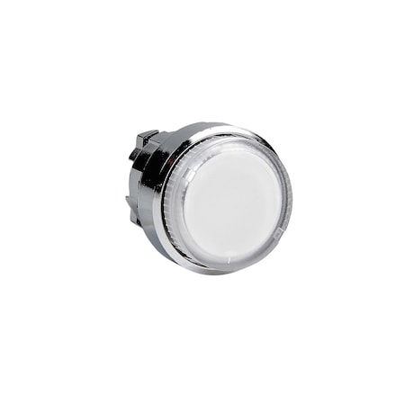 Head for illuminated push button, Harmony XB4, clear projecting pushbutton Ã˜22 mm spring return BA9s bulb MPN:ZB4BW17