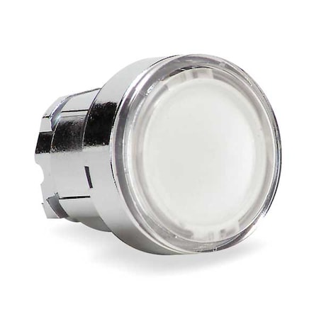 Push Button Operator, Flush, Momentary Action, Not Applicable Release, Illuminated, White MPN:ZB4BW313