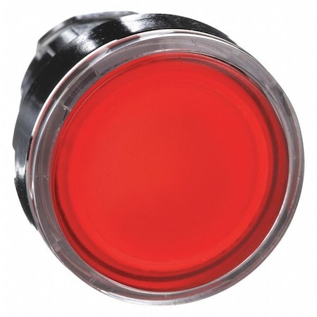 Push Button Operator, Flush, Momentary Action, Not Applicable Release, Illuminated, Red MPN:ZB4BW343