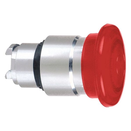 Push Button Operator, Mushroom Head, Momentary Action, Not Applicable Release, Illuminated, Red MPN:ZB4BW443