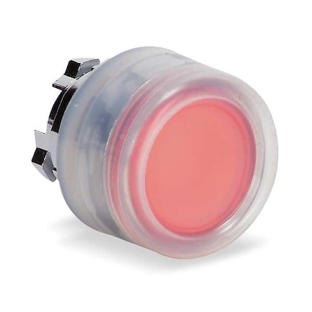 Push Button Operator, Flush, Momentary Action, Not Applicable Release, Illuminated, Red MPN:ZB4BW543