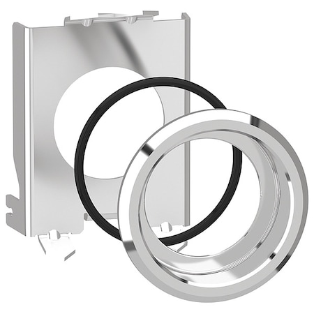 Flush Mounting Kit, 30 mm, Chrome, Metal MPN:ZB4BZ021