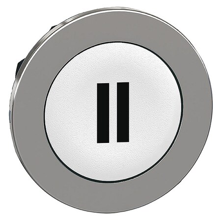 Pushbutton Head, 30 mm, Black, White MPN:ZB4FA136