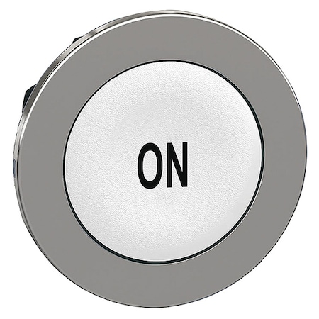 Pushbutton Head, 30 mm, Black, White MPN:ZB4FA141