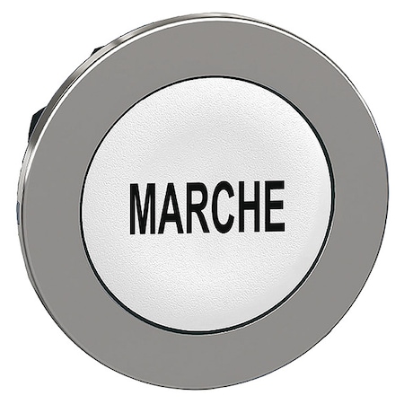 Pushbutton Head, 30 mm, Black, White MPN:ZB4FA142