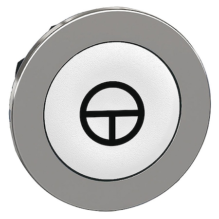 Pushbutton Head, 30 mm, Black, White MPN:ZB4FA145