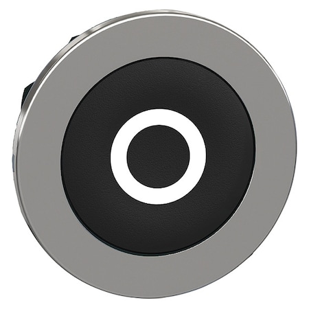 Pushbutton Head, 30 mm, Black, White MPN:ZB4FA232