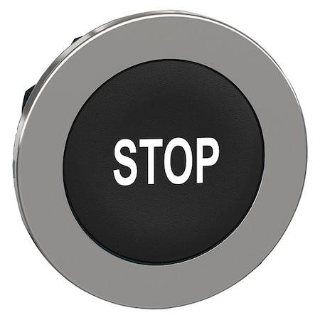 Pushbutton Head, 30 mm, Black, White MPN:ZB4FA234