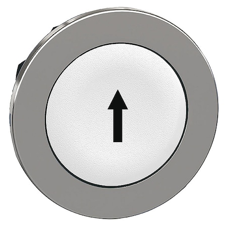 Pushbutton Head, 30 mm, Black, White MPN:ZB4FA334