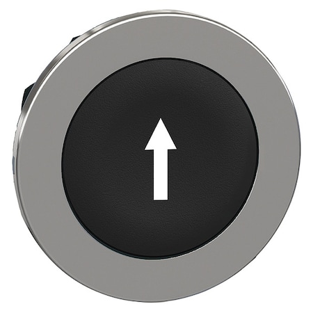 Pushbutton Head, 30 mm, Black, White MPN:ZB4FA335