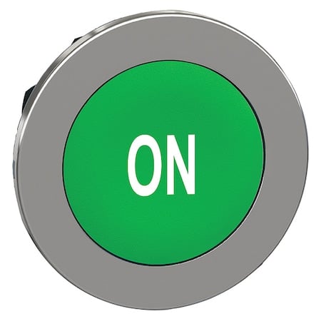 Pushbutton Head, 30 mm, Green, White MPN:ZB4FA341