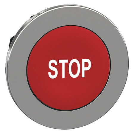 Pushbutton Head, 30 mm, Red, White MPN:ZB4FA434