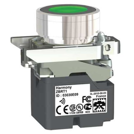 Push Button with Transmitter, 22 mm, Green MPN:ZB4RTA3