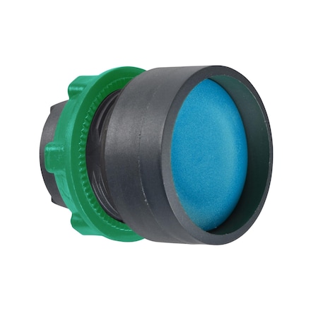 Head for non illuminated push button, Harmony XB5, XB4, blue recessed pushbutton Ã˜22 mm spring return unmarked MPN:ZB5AA66