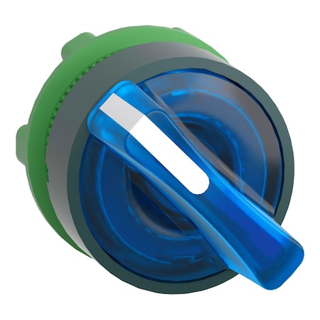 ShortHandSelectSwtch, Illum, Blu, 2Pos, 22mm MPN:ZB5AK1263