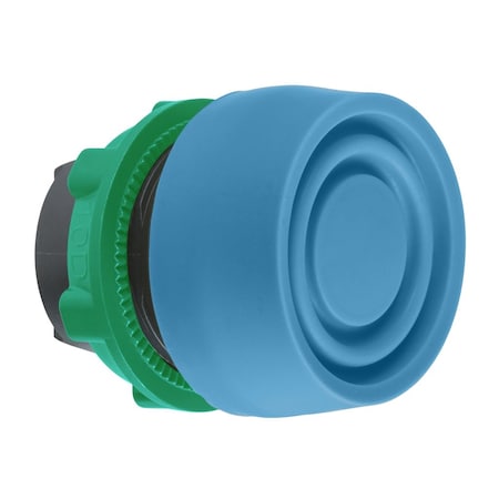 Head for non illuminated push button, Harmony XB5, XB4, blue flush pushbutton Ã˜22 mm spring return unmarked MPN:ZB5AP6S