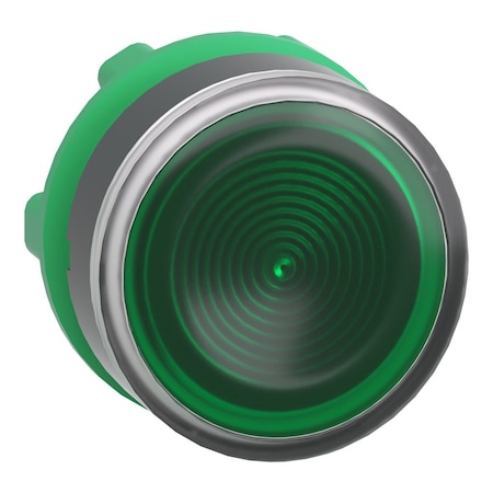 Illuminated Push Button, Flush, Maintained / Momentary Action, Push Release, Illuminated, Green MPN:ZB5AW333S