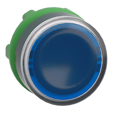 Push Button Operator, Flush, Momentary Action, Push Release, Illuminated, Blue MPN:ZB5AW363