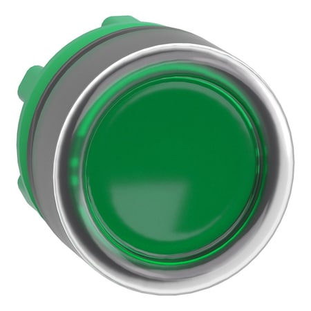 Push Button Operator, Flush, Momentary Action, Push Release, Illuminated, Green MPN:ZB5AW533