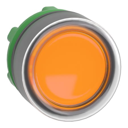 Push Button Operator, Flush, Momentary Action, Push Release, Illuminated, Orange MPN:ZB5AW553
