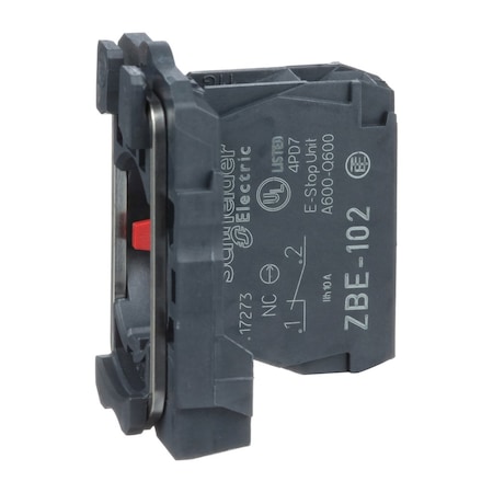 Contact Block, Black, 1NC, 22 mm, ZB5 MPN:ZB5AZ102