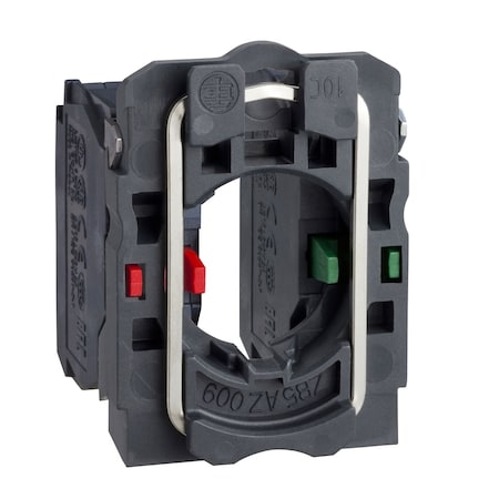 Complete body/contact assembly, Harmony XB5, single contact, with body/fixing collar, plastic, screw clamp terminal, 1NO + 1NC MPN:ZB5AZ106