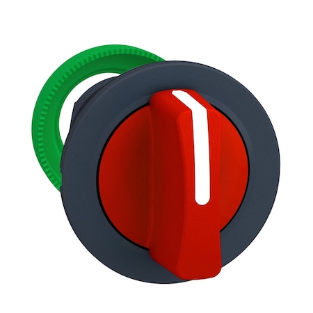 Head for selector switch, Harmony XB5, flush mounted red 3 pos stay put MPN:ZB5FD304