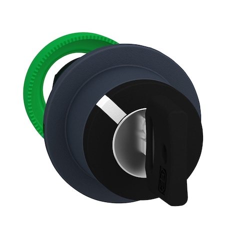 Head for key selector switch, Harmony XB5, flush mounted 8D1 2 pos return right to left MPN:ZB5FG6D
