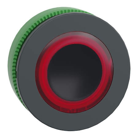 Head for illuminated push button, Harmony XB5, plastic, red flush mounted, 30mm, universal LED, illuminated ring MPN:ZB5FW943